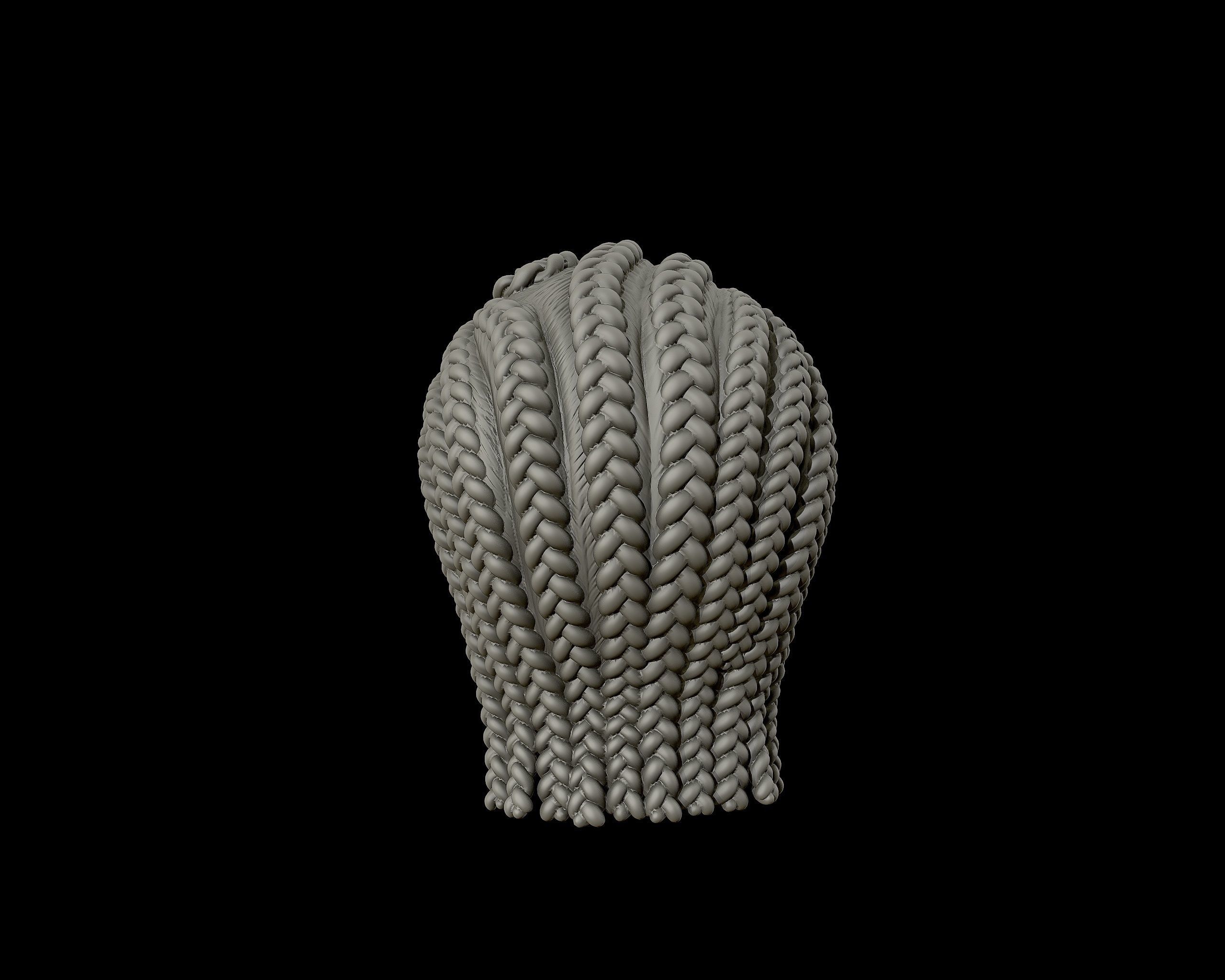 Braid Hairstyle 16 3D print model_15