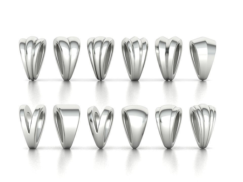 BAILS LOOPS PACKAGE for Pendants Necklaces 3dmodels 3D print model_2