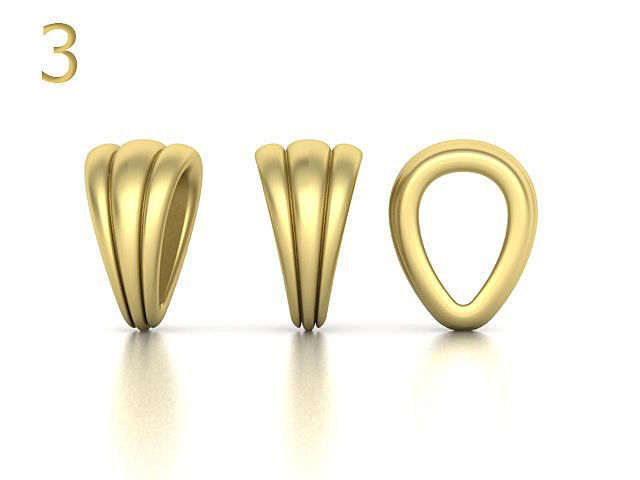 BAILS LOOPS PACKAGE for Pendants Necklaces 3dmodels 3D print model_8