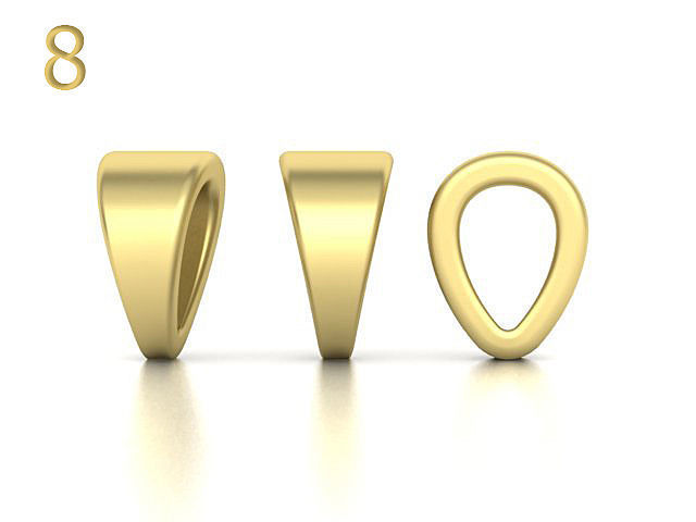 BAILS LOOPS PACKAGE for Pendants Necklaces 3dmodels 3D print model_13