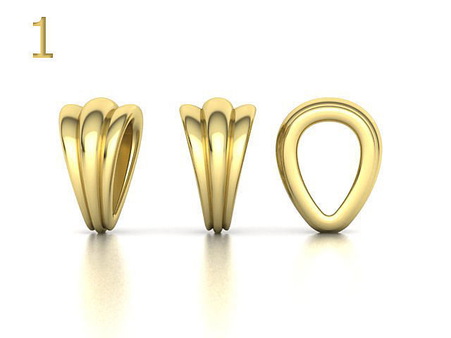 BAILS LOOPS PACKAGE for Pendants Necklaces 3dmodels 3D print model_6