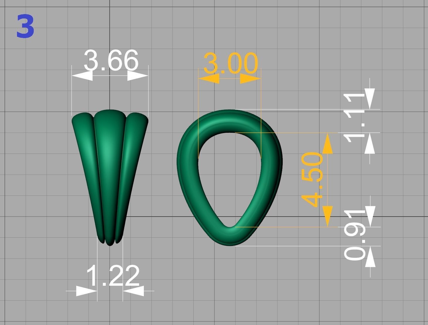 BAILS LOOPS PACKAGE for Pendants Necklaces 3dmodels 3D print model_24