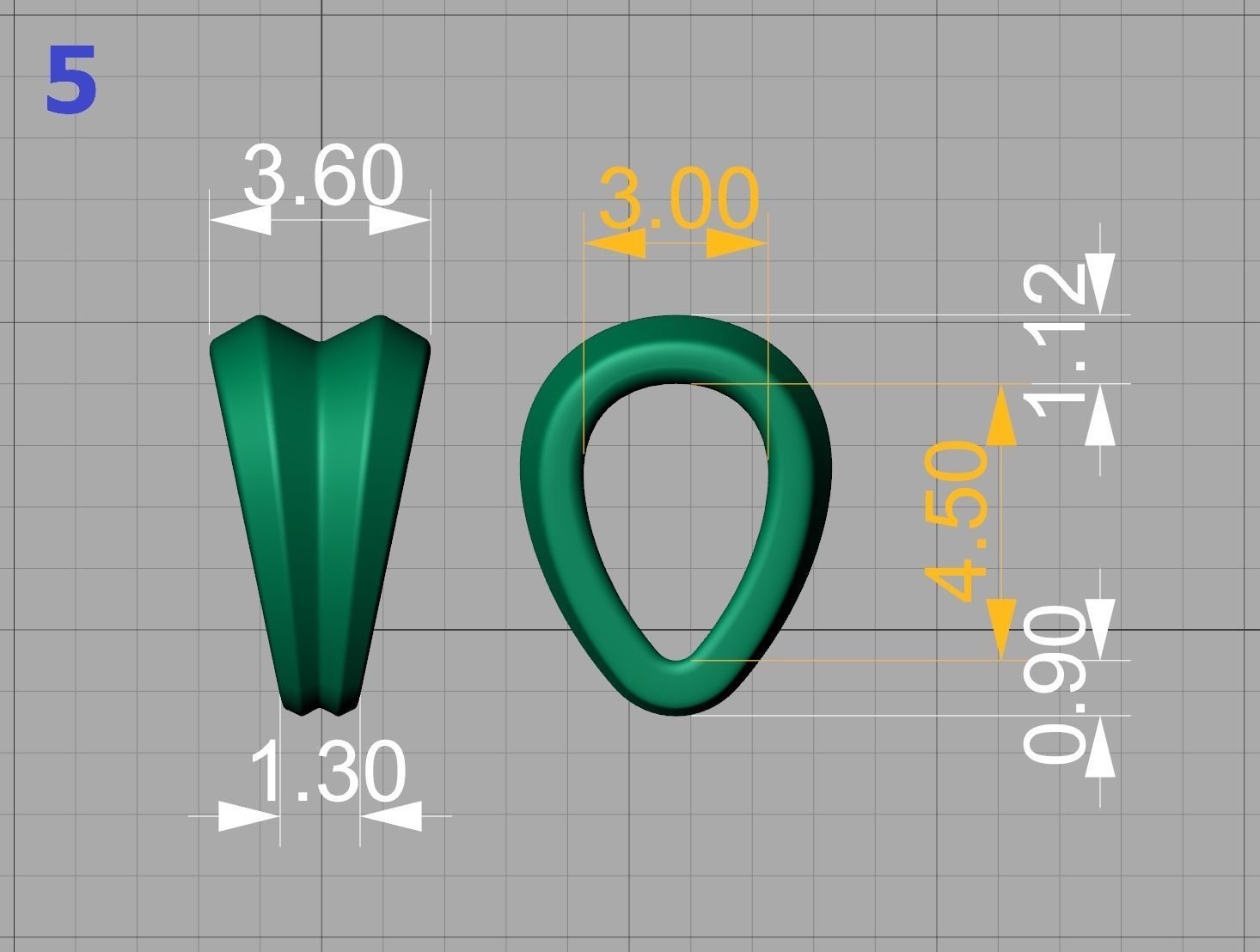 BAILS LOOPS PACKAGE for Pendants Necklaces 3dmodels 3D print model_26