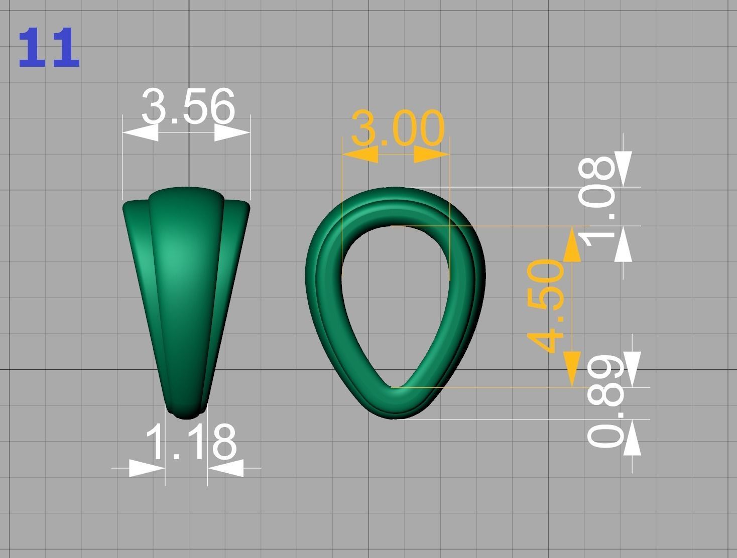 BAILS LOOPS PACKAGE for Pendants Necklaces 3dmodels 3D print model_20