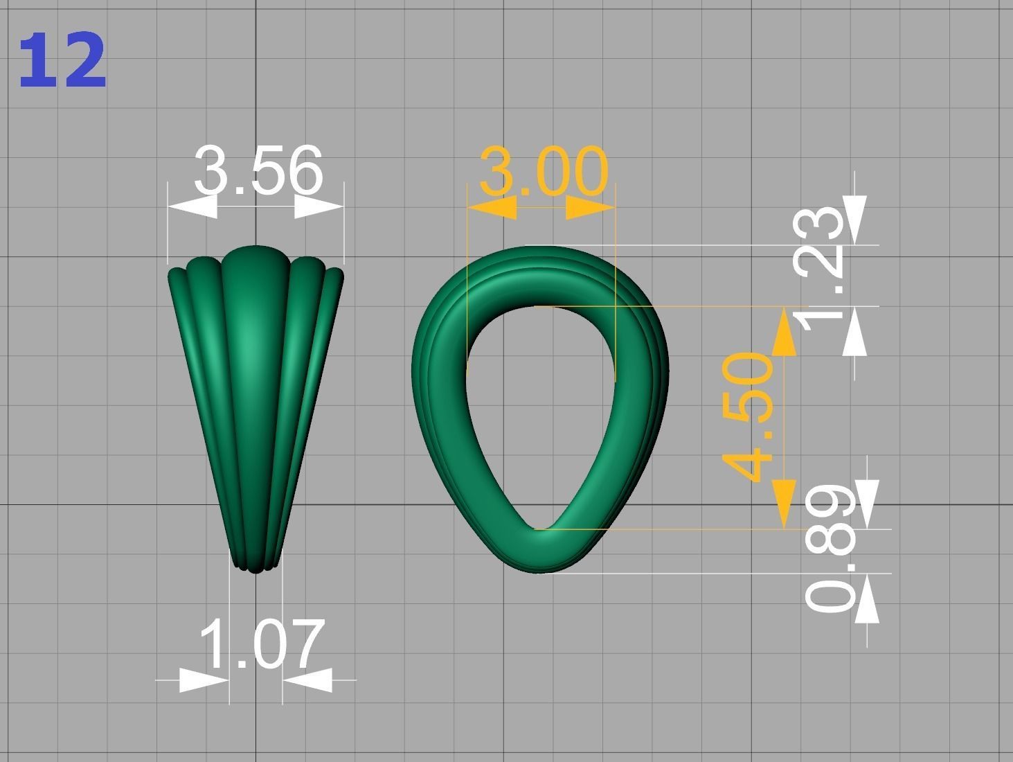 BAILS LOOPS PACKAGE for Pendants Necklaces 3dmodels 3D print model_21