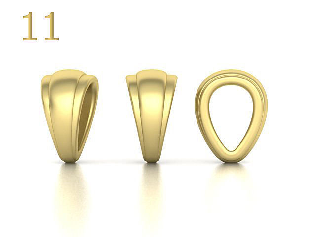 BAILS LOOPS PACKAGE for Pendants Necklaces 3dmodels 3D print model_16