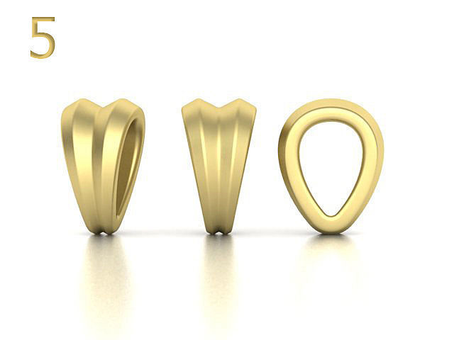 BAILS LOOPS PACKAGE for Pendants Necklaces 3dmodels 3D print model_10