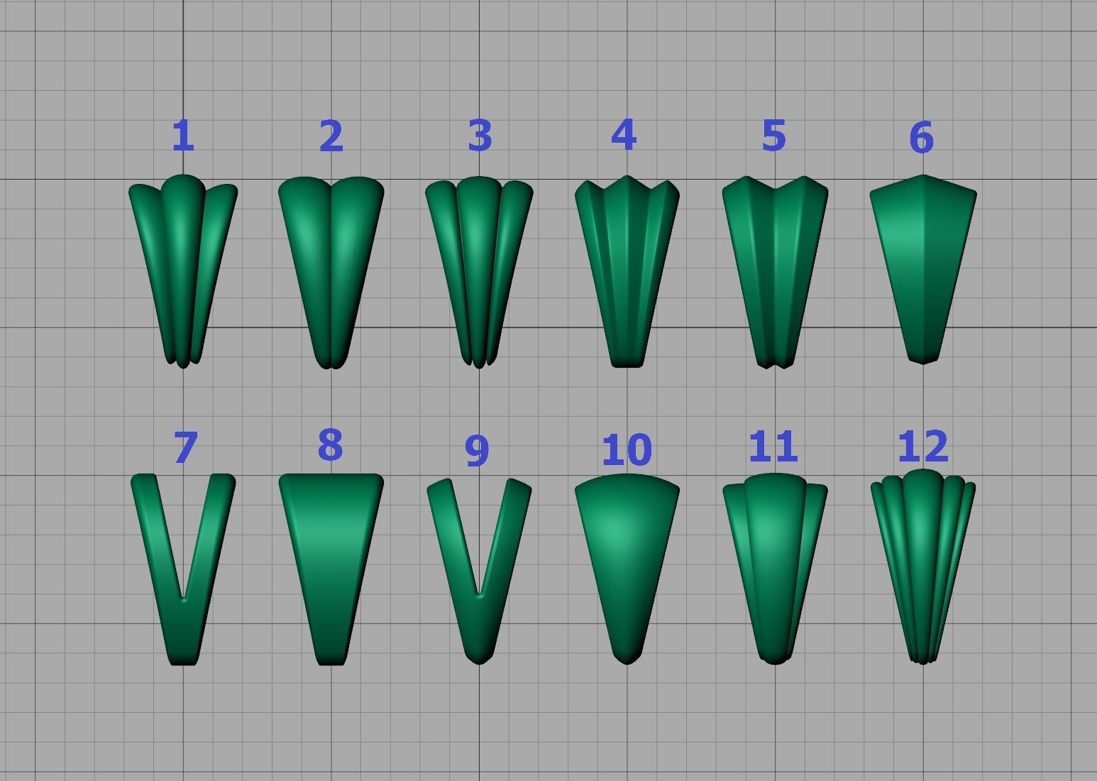 BAILS LOOPS PACKAGE for Pendants Necklaces 3dmodels 3D print model_3