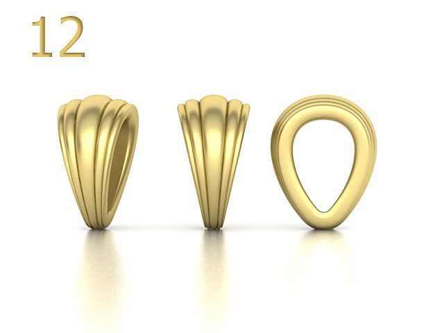 BAILS LOOPS PACKAGE for Pendants Necklaces 3dmodels 3D print model_17