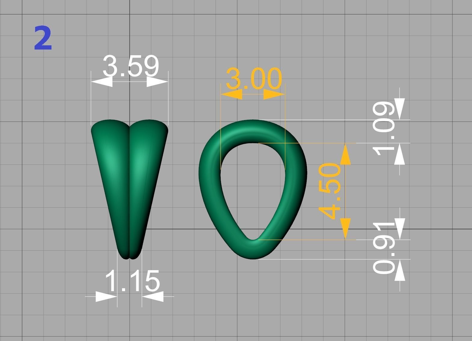 BAILS LOOPS PACKAGE for Pendants Necklaces 3dmodels 3D print model_23