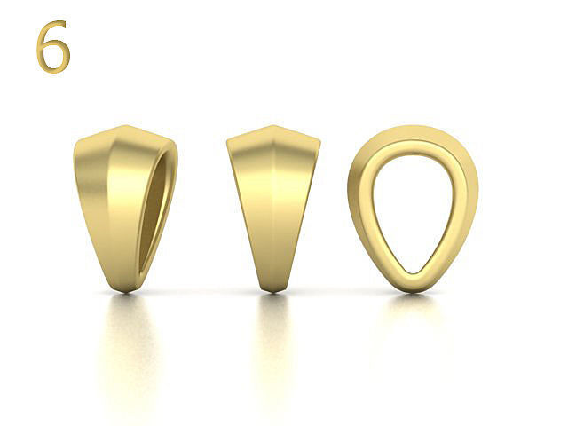 BAILS LOOPS PACKAGE for Pendants Necklaces 3dmodels 3D print model_11