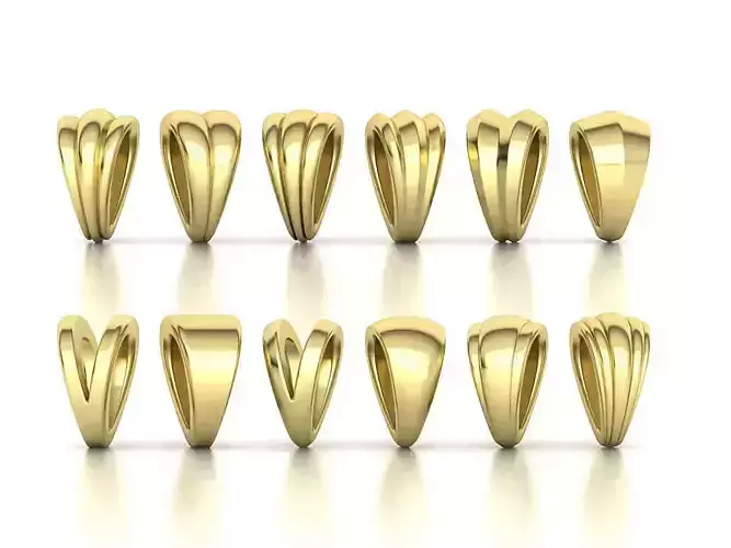 BAILS LOOPS PACKAGE for Pendants Necklaces 3dmodels 3D print model