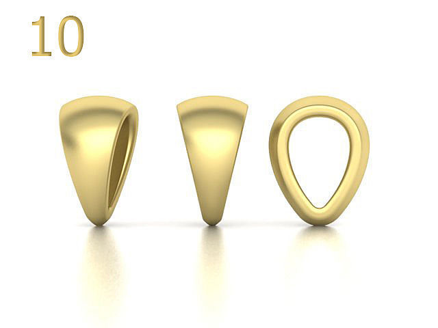 BAILS LOOPS PACKAGE for Pendants Necklaces 3dmodels 3D print model_15