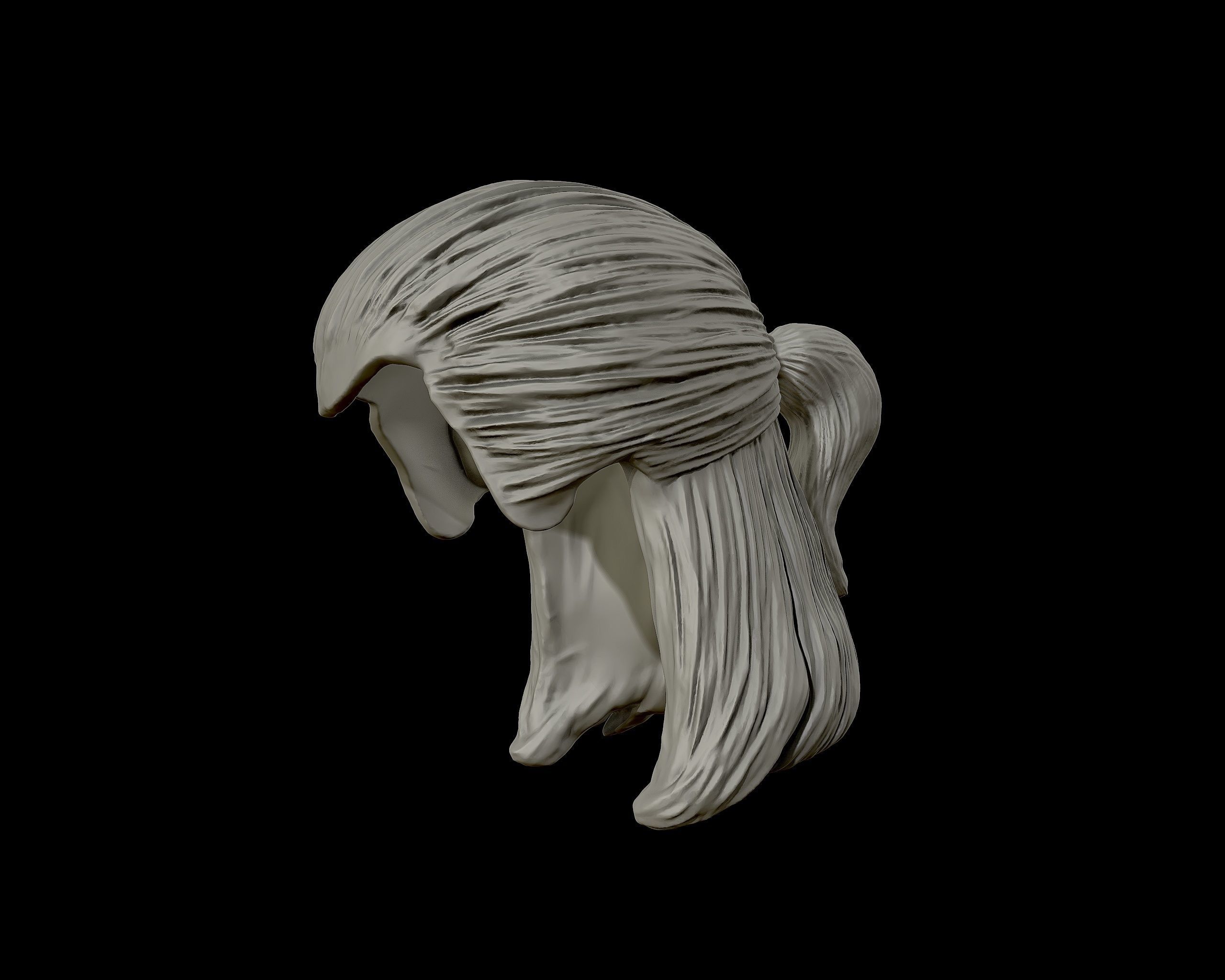 Hairstyle 14 3D print model_11
