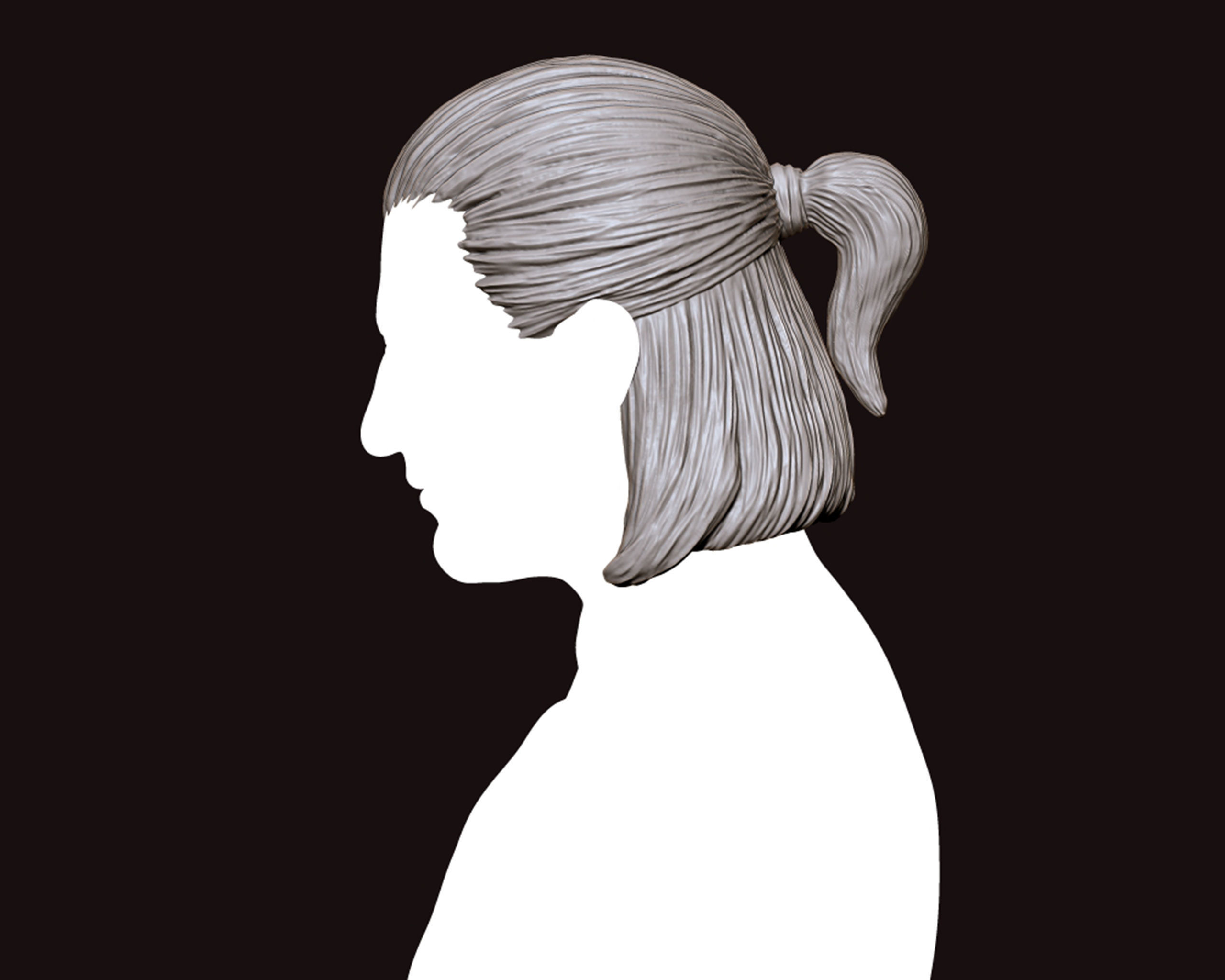 Hairstyle 14 3D print model_3