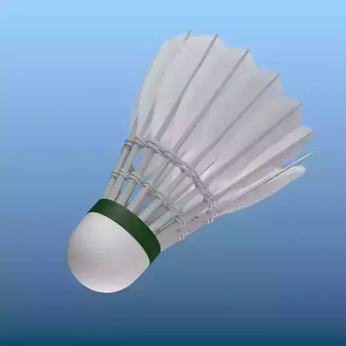 Shuttlecock badminton 3D model