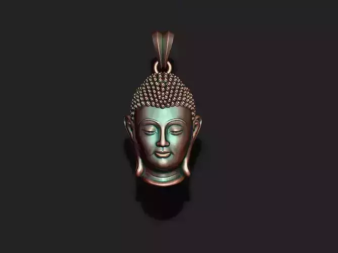 Buddha head pendant 3D print model