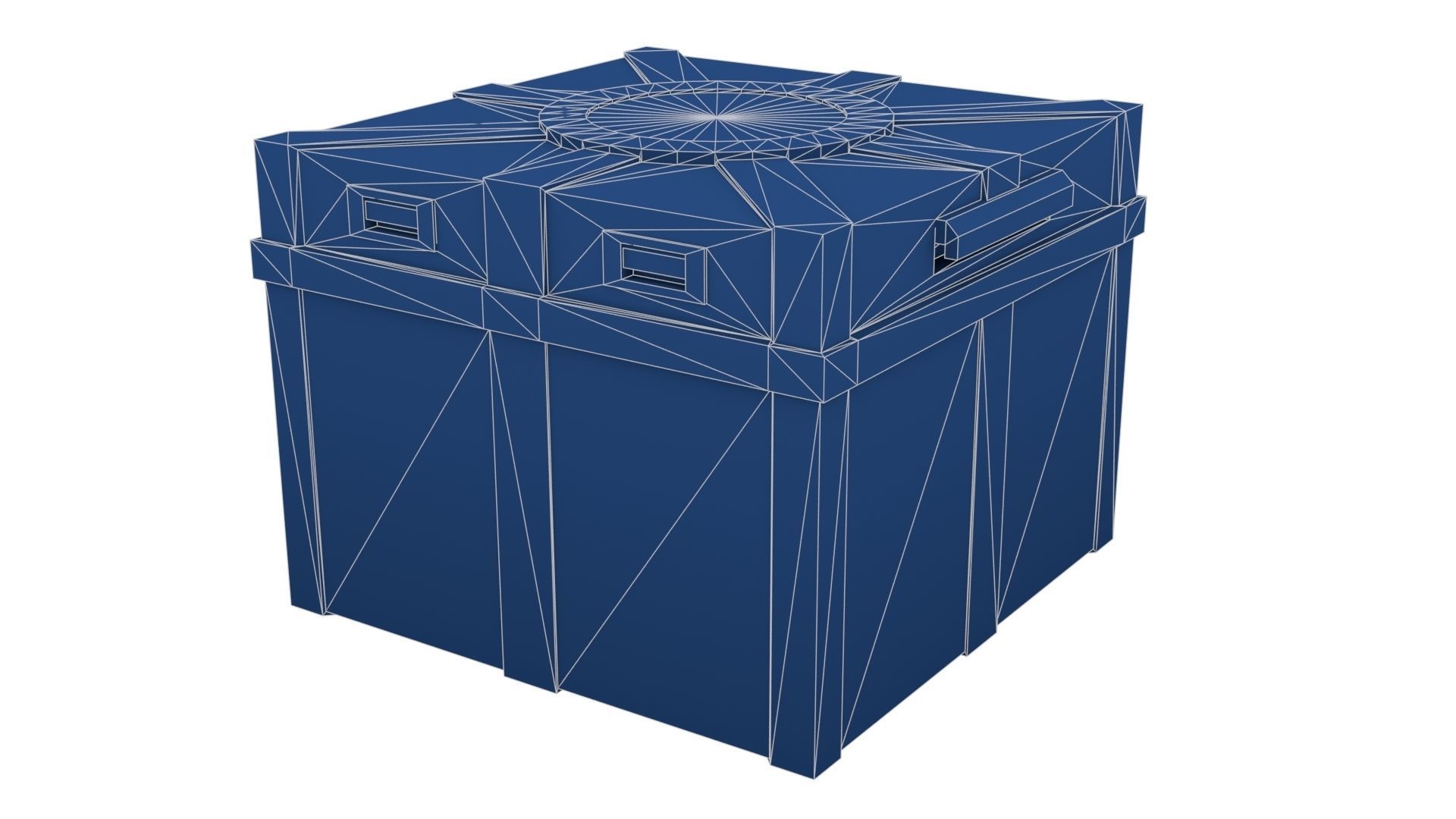 Case for Transportation of Radiation Substances Low-poly 3D model_20