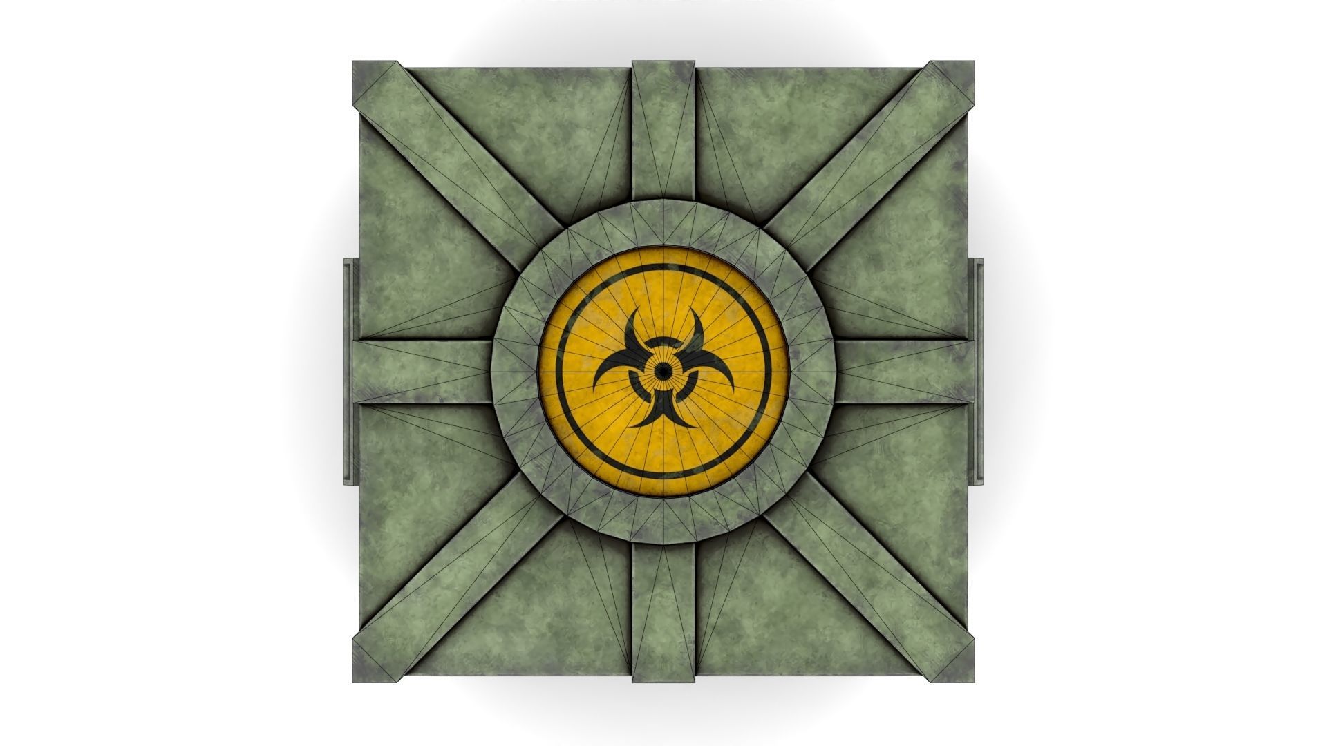 Case for Transportation of Radiation Substances Low-poly 3D model_14