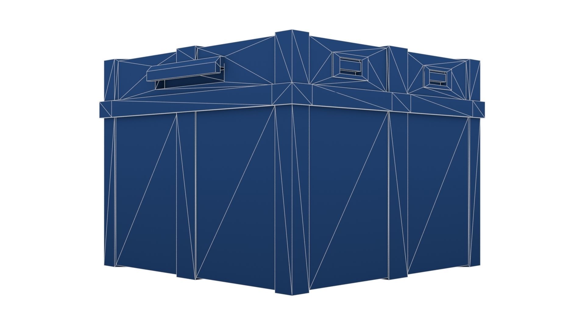 Case for Transportation of Radiation Substances Low-poly 3D model_28