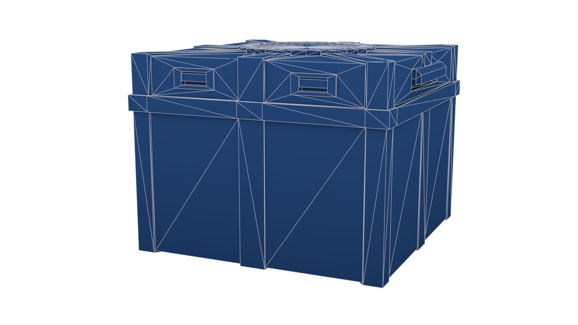 Case for Transportation of Radiation Substances Low-poly 3D model_23