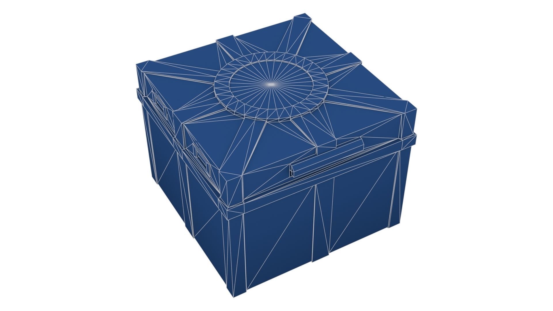 Case for Transportation of Radiation Substances Low-poly 3D model_22