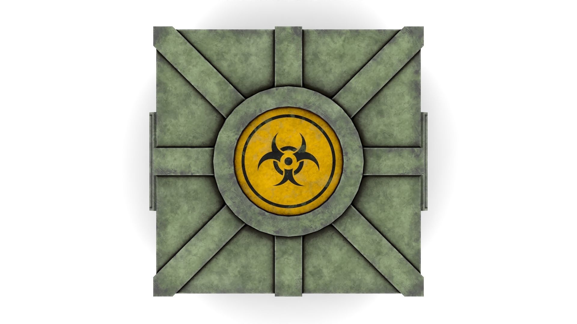 Case for Transportation of Radiation Substances Low-poly 3D model_4