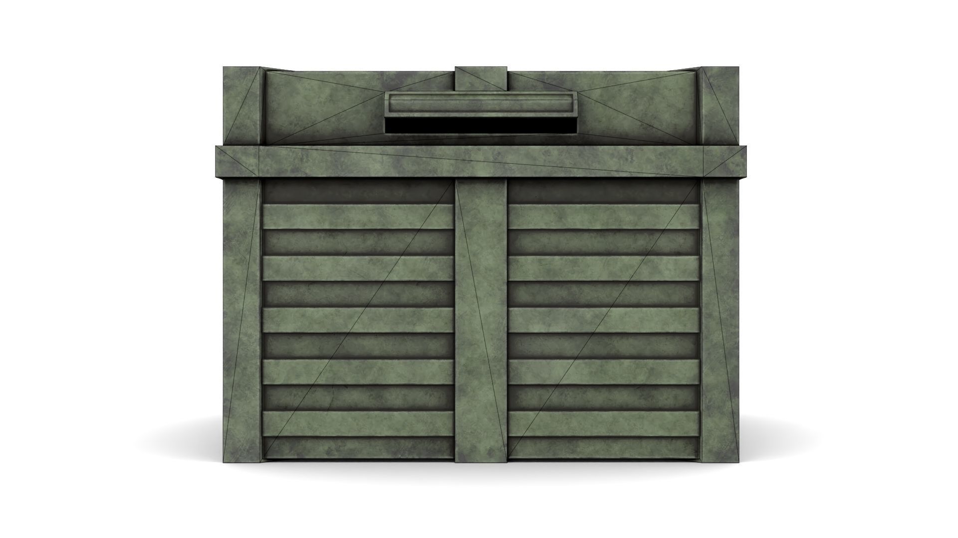 Case for Transportation of Radiation Substances Low-poly 3D model_15