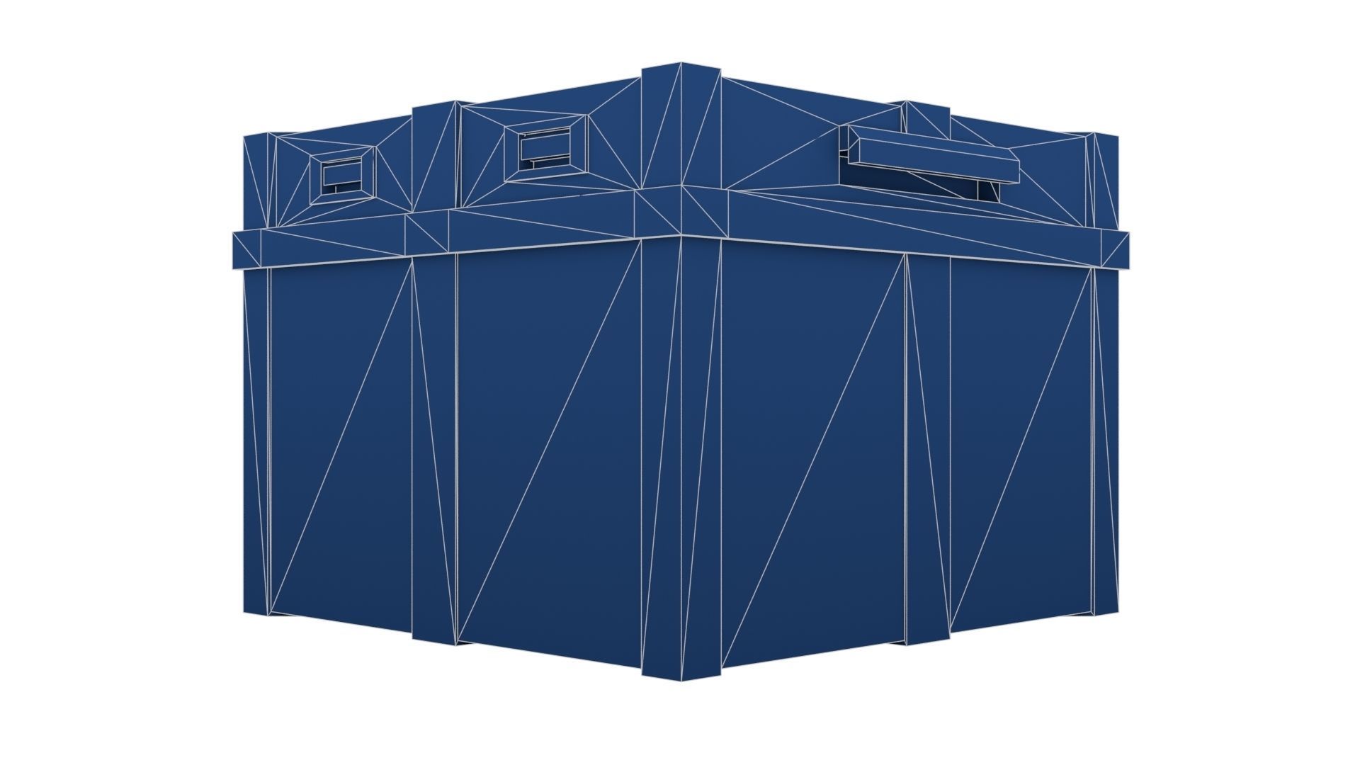 Case for Transportation of Radiation Substances Low-poly 3D model_26