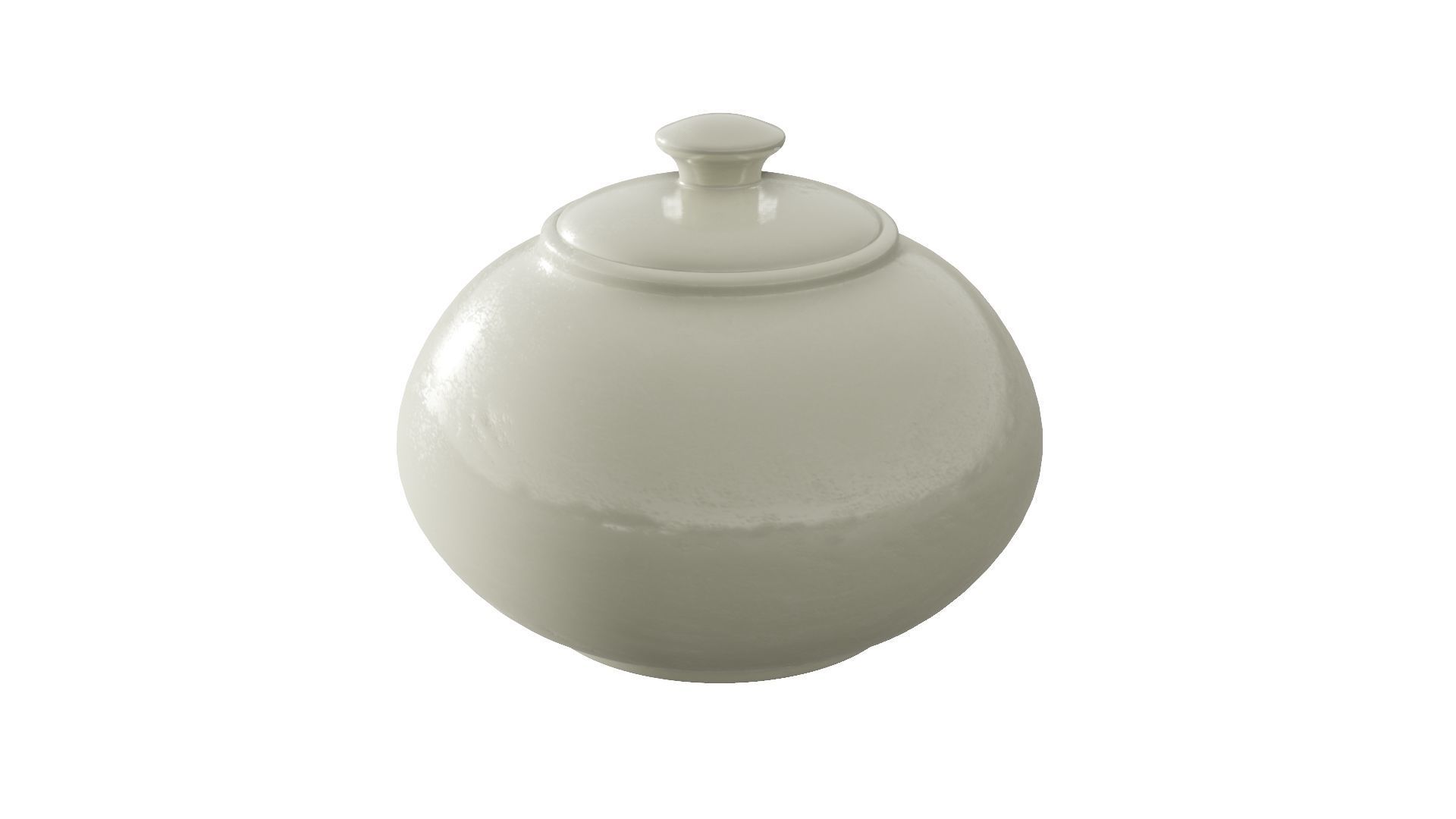 Sugar Bowl 3D Model Low-poly 3D model_1