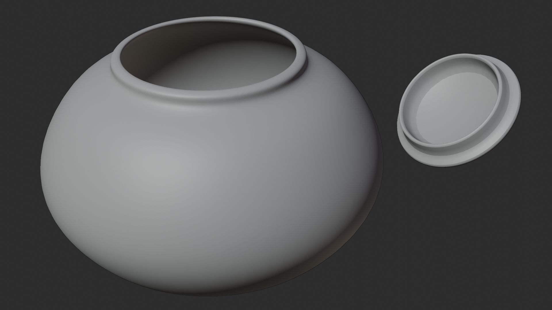 Sugar Bowl 3D Model Low-poly 3D model_21