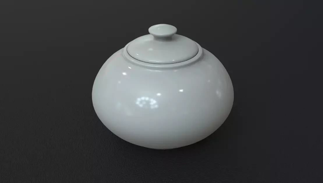 Sugar Bowl 3D Model Low-poly 3D model_0
