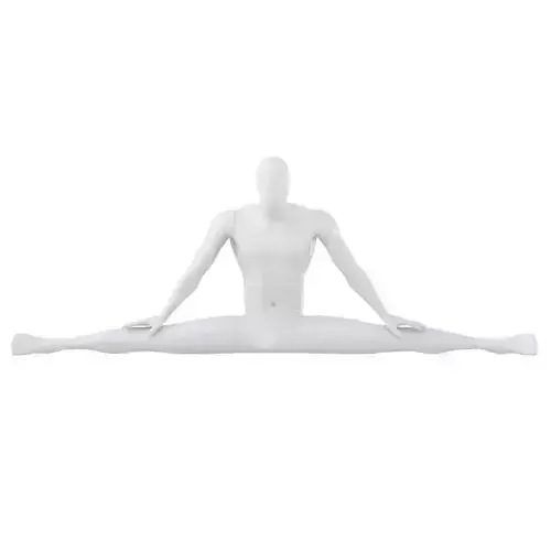 White Mannequin Sitting On A Twine 60