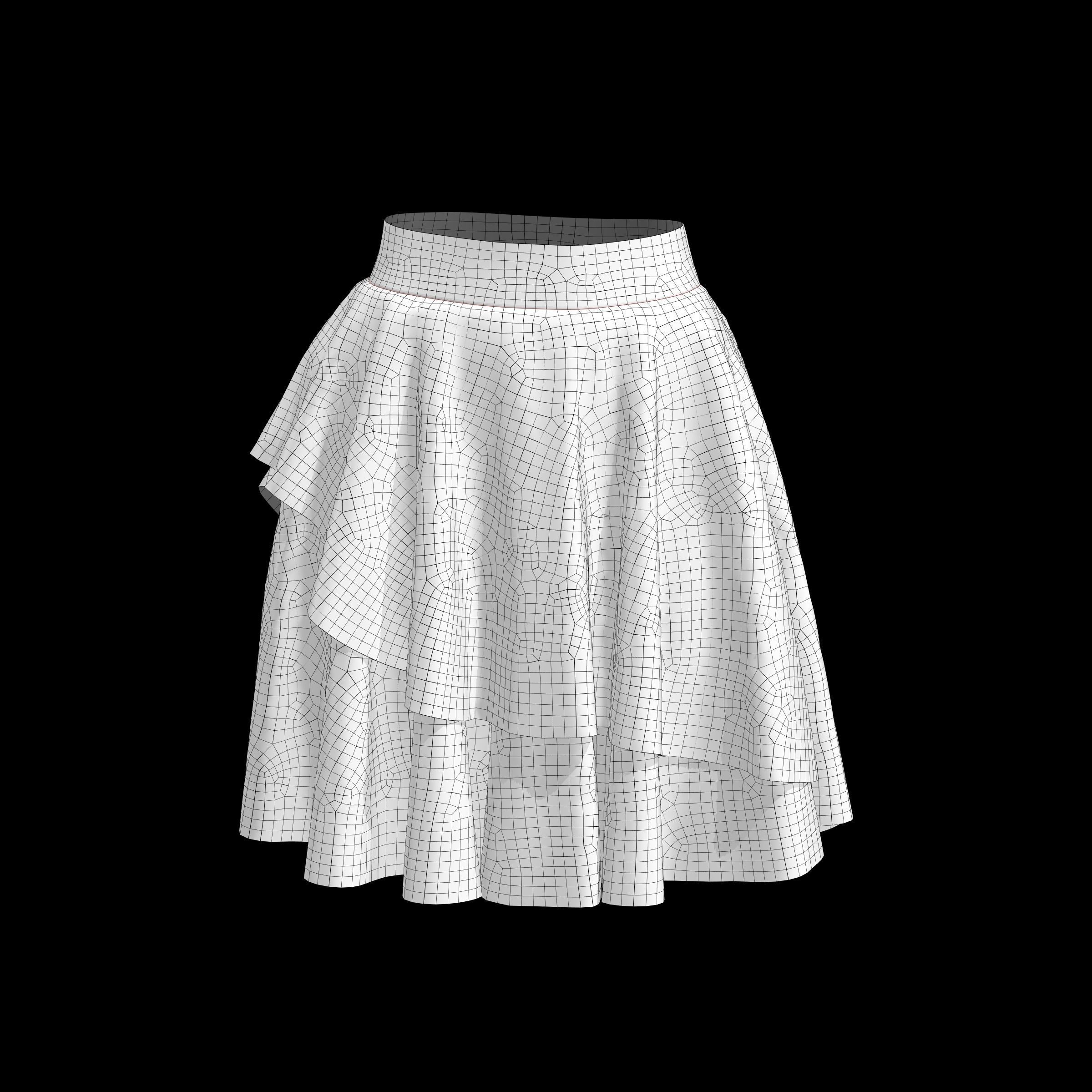 skirt 4 3D model_1