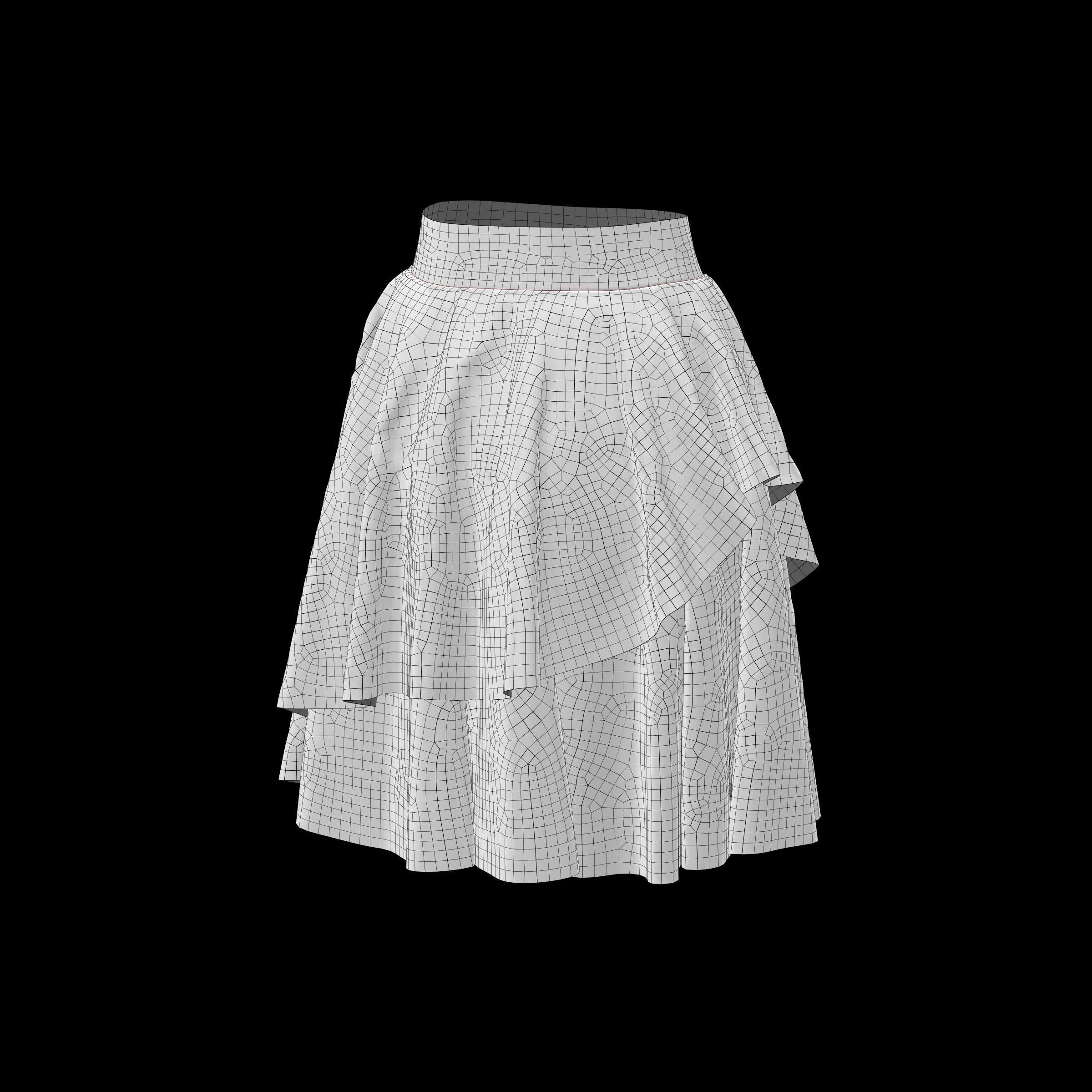 skirt 4 3D model_2