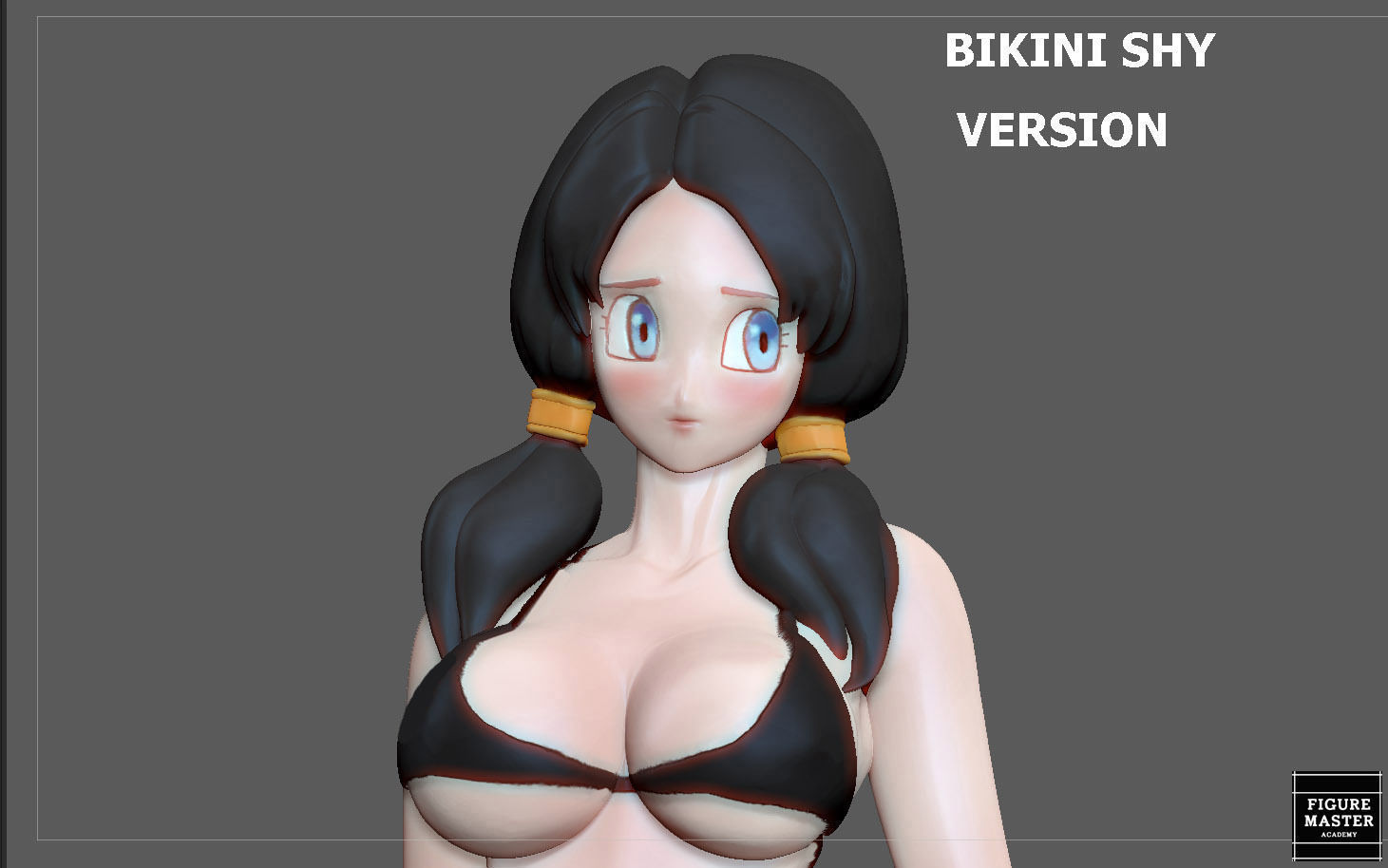 VIDEL TENNIS TRANING  DRAGONBALL CHARACTER ANIME STATUE MODEL 3D print model_5