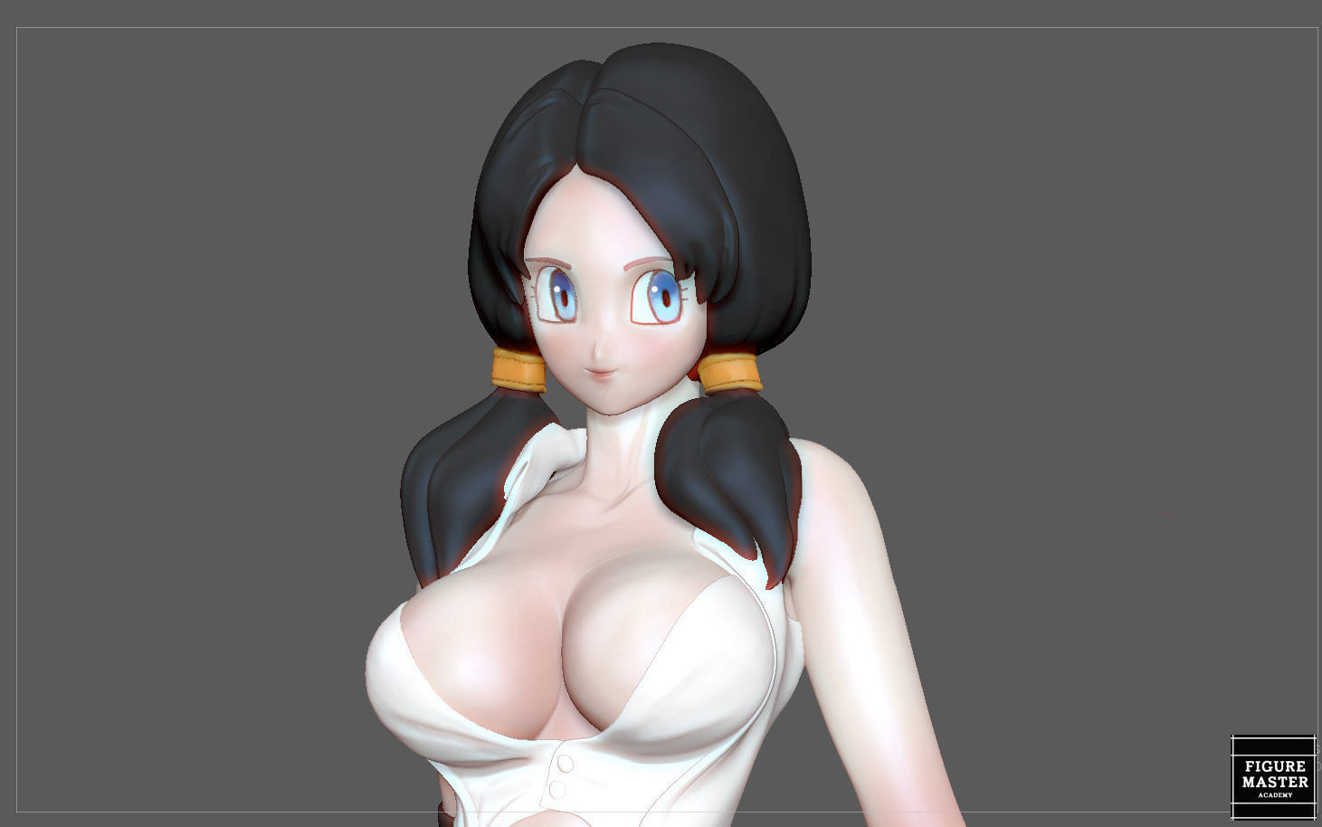 VIDEL TENNIS TRANING  DRAGONBALL CHARACTER ANIME STATUE MODEL 3D print model_3