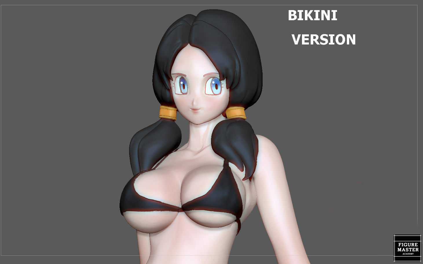 VIDEL TENNIS TRANING  DRAGONBALL CHARACTER ANIME STATUE MODEL 3D print model_4