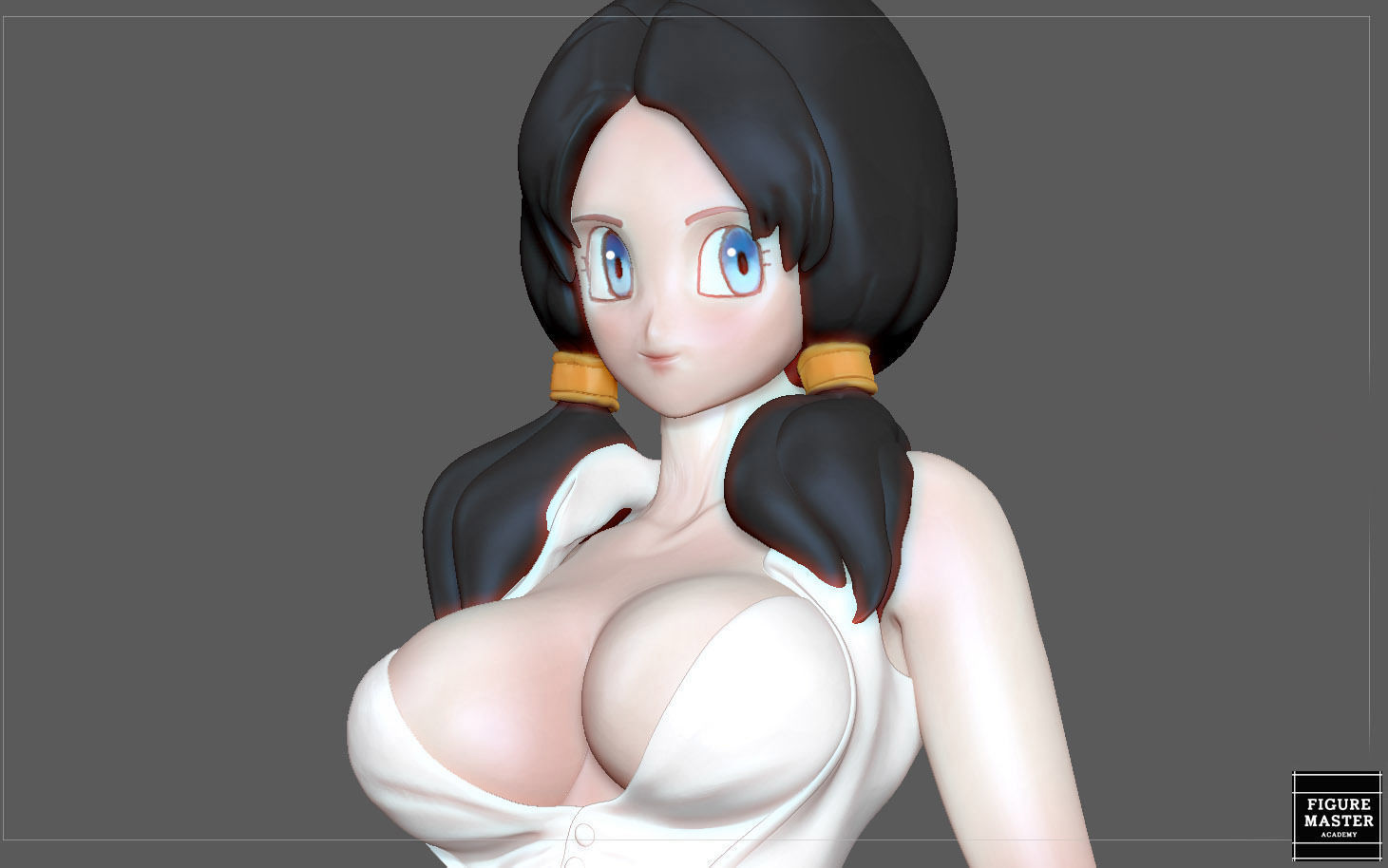 VIDEL TENNIS TRANING  DRAGONBALL CHARACTER ANIME STATUE MODEL 3D print model_15