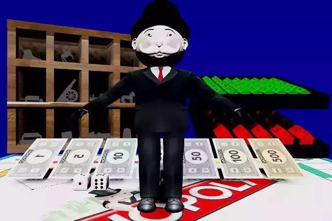 Monopoly package 3D model