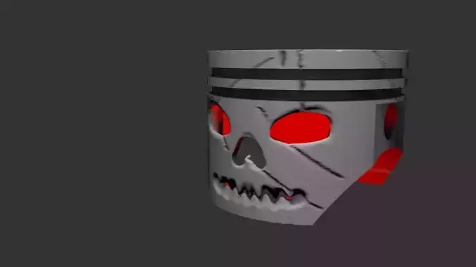top hat skull 3D print model