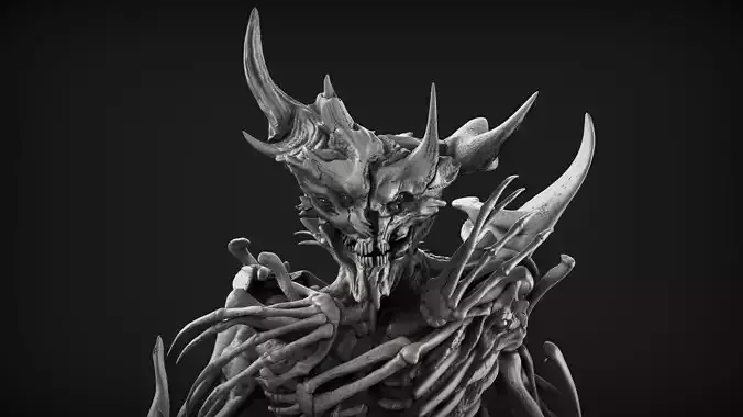 Demon 7 High Poly Sculpt 3D model