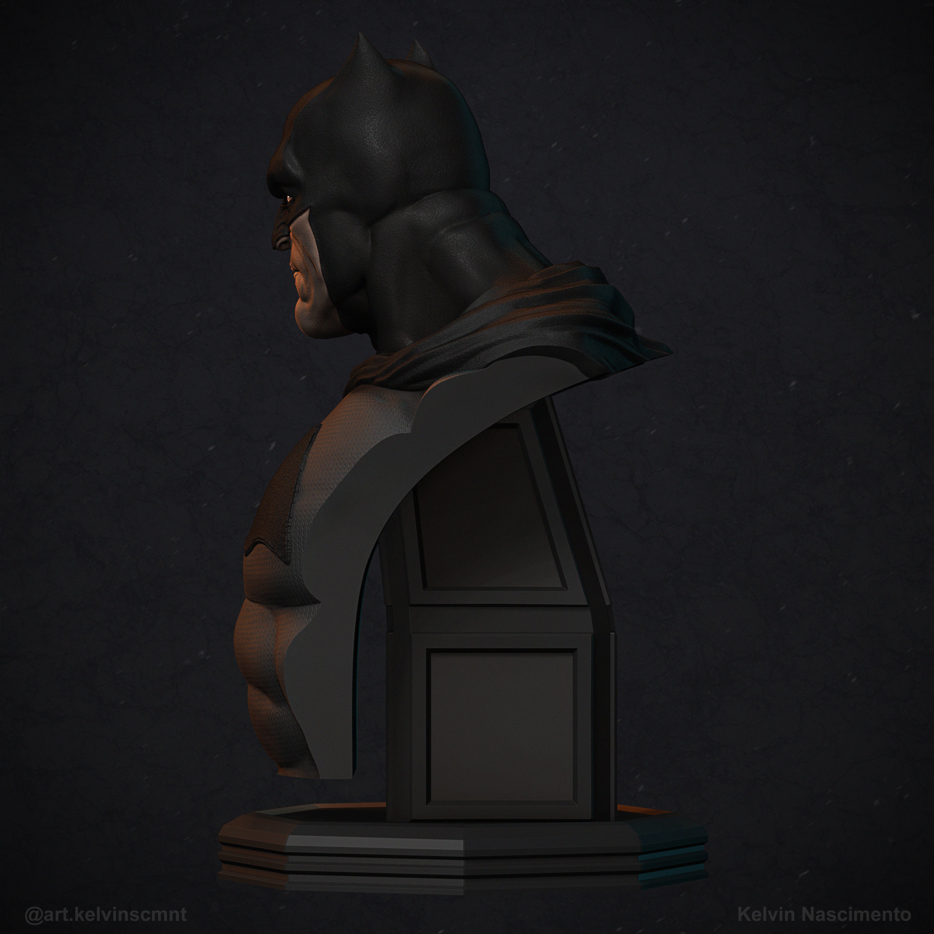 Batman Bust 3D print model_4