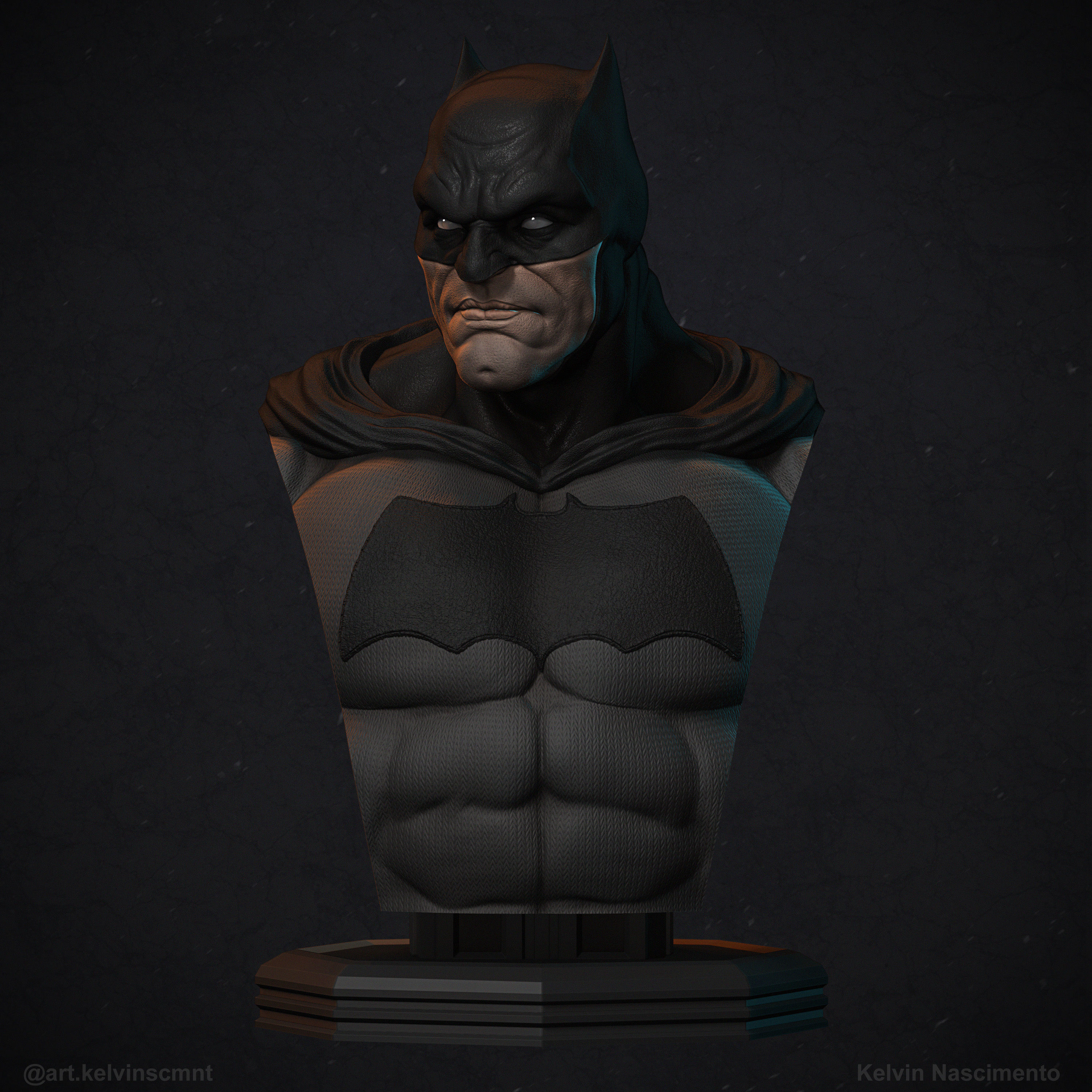 Batman Bust 3D print model_2