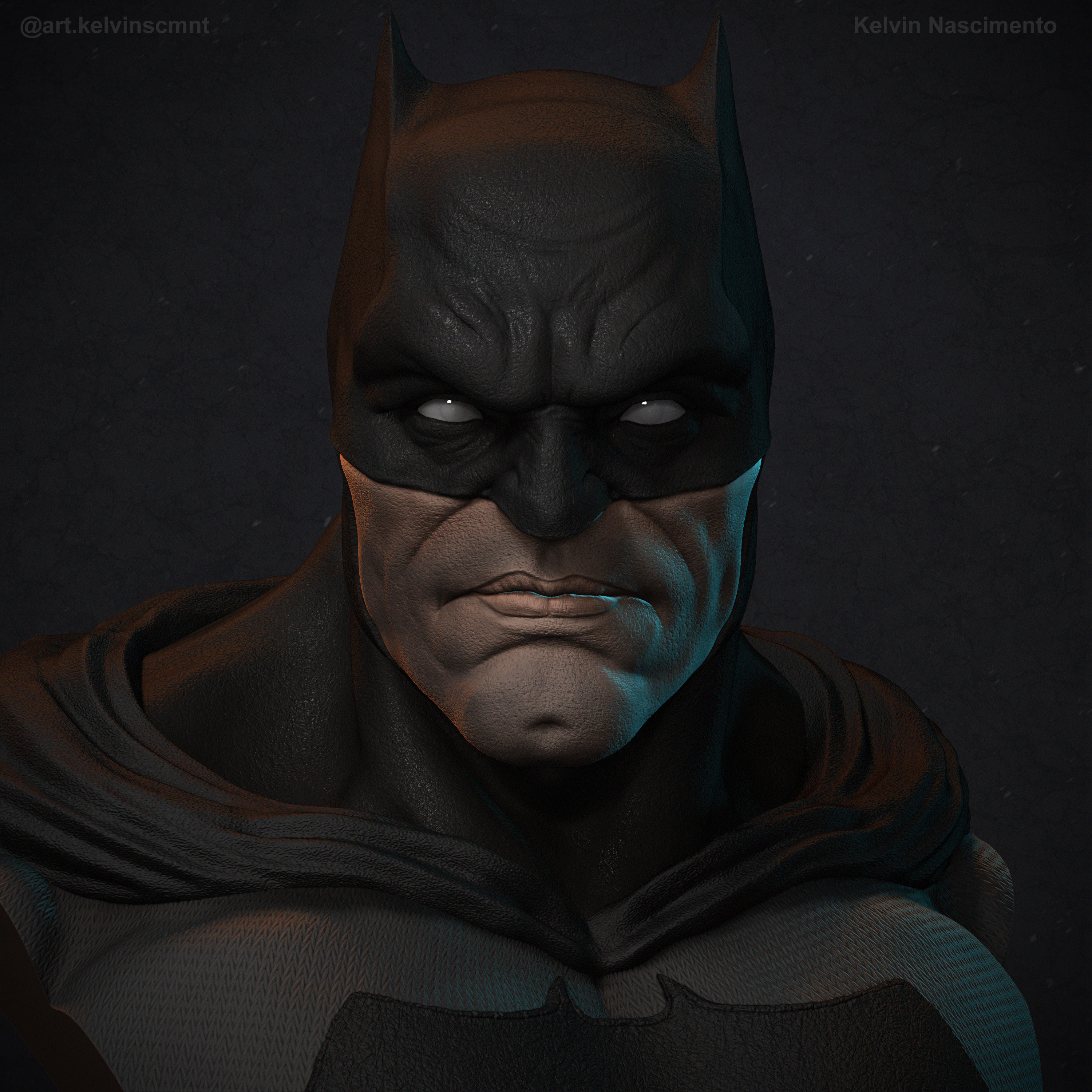 Batman Bust 3D print model_6
