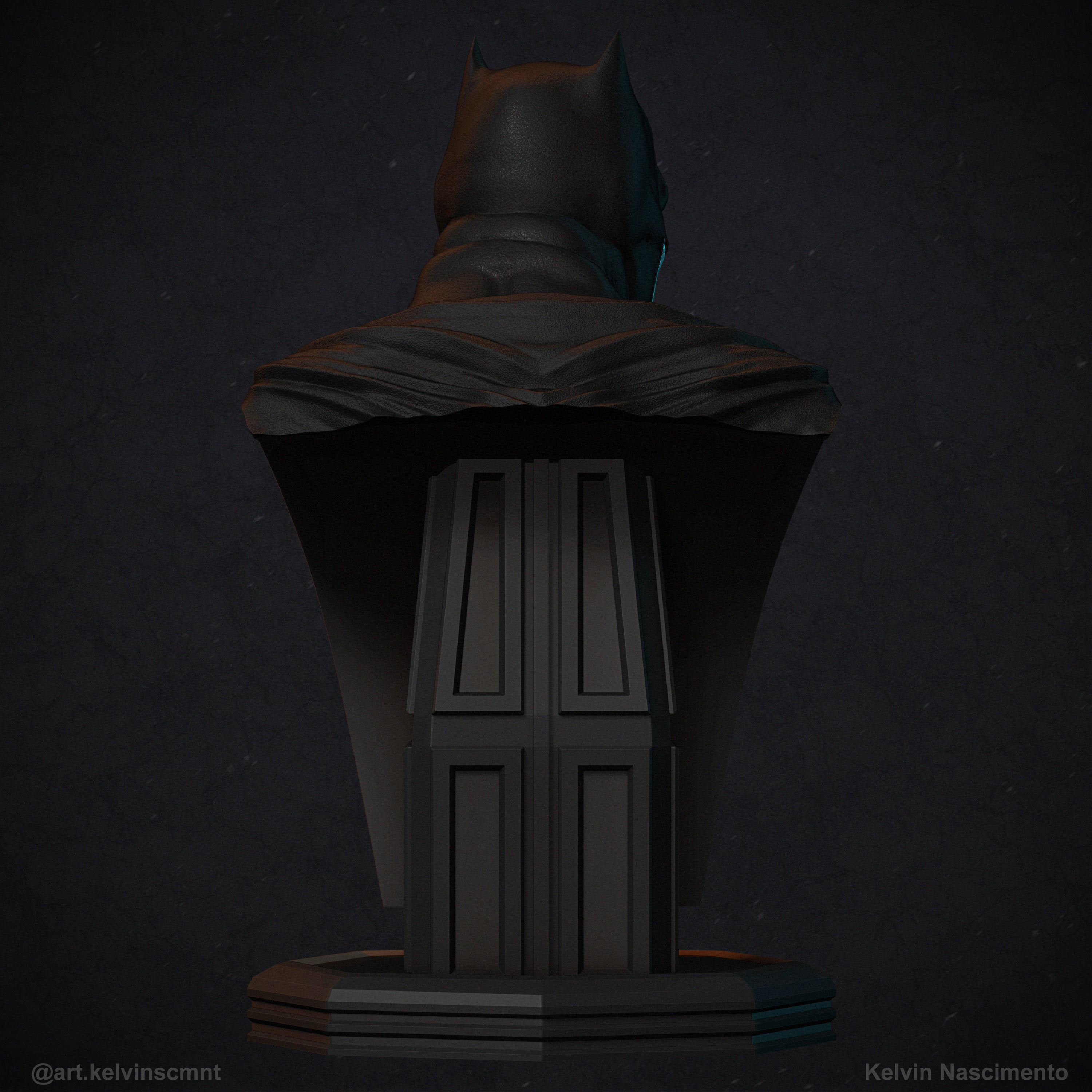 Batman Bust 3D print model_5