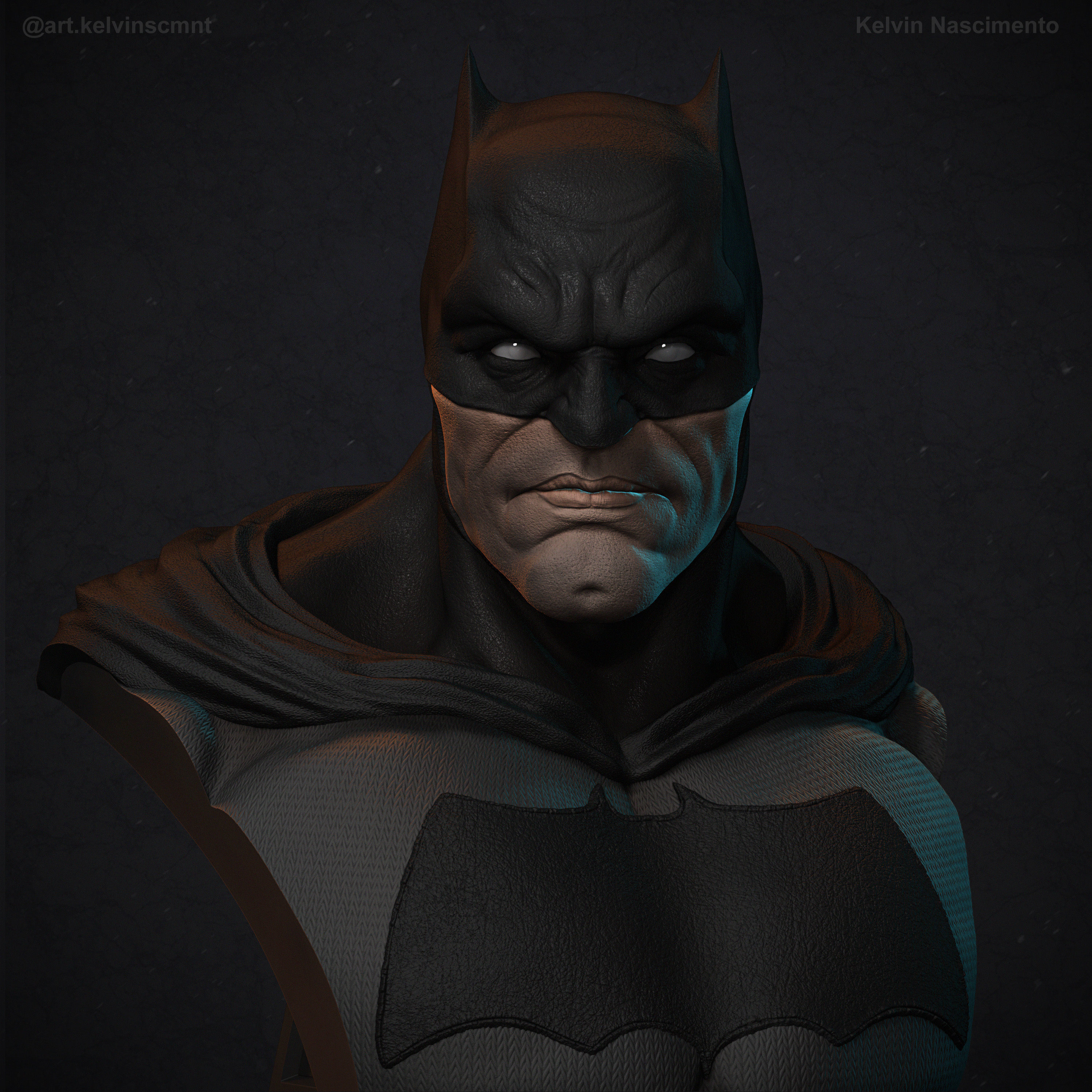 Batman Bust 3D print model_1