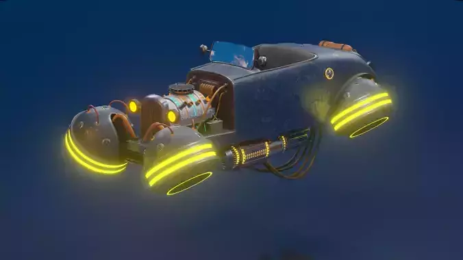 Antique Concept Car 3D model