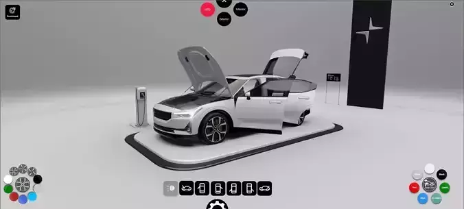 Polestar 2 VRED Configurator 3D model