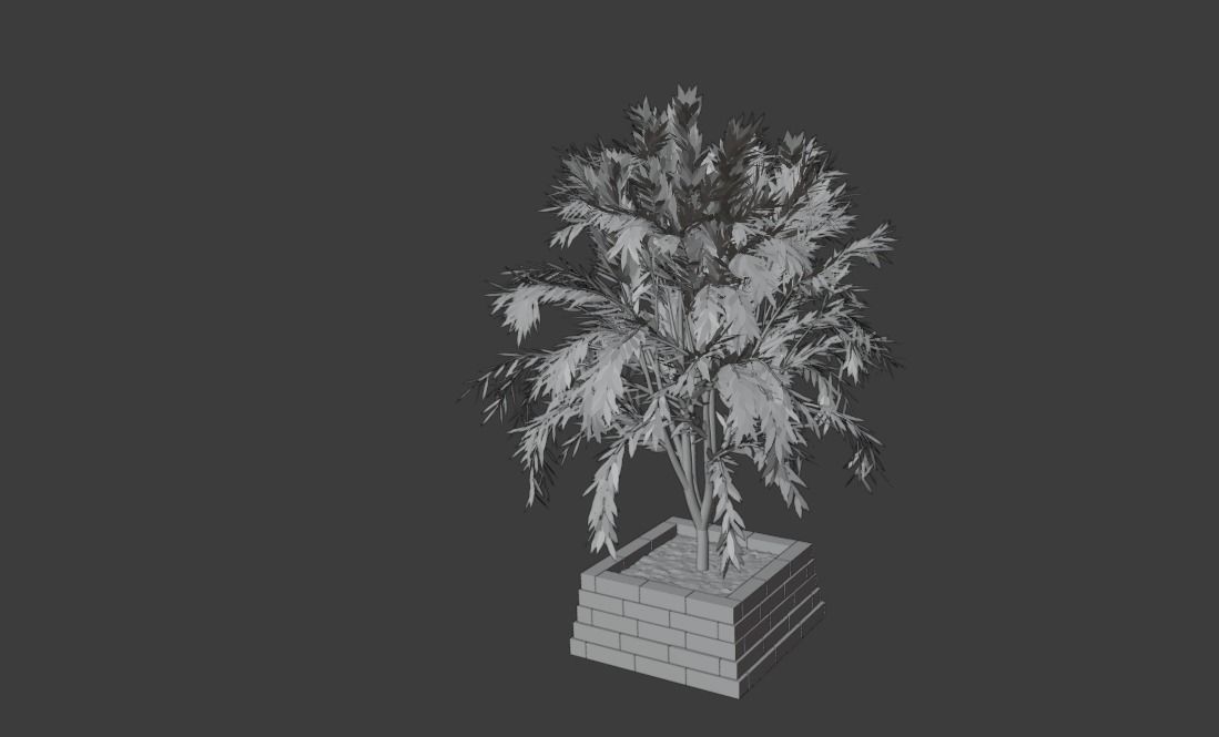 Tree in Ground 3D model_2